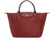 Longchamp Le Pliage Green M Tote Bag Wine
