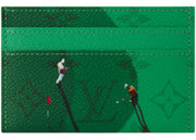 Louis Vuitton Golf Double Card Case Green