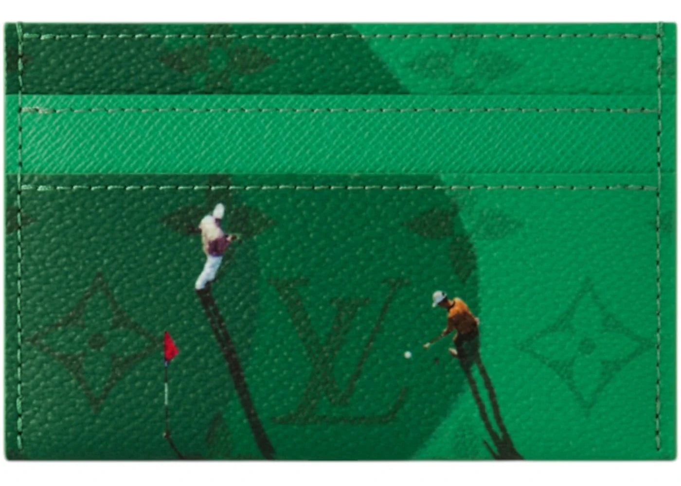 Louis Vuitton Golf Double Card Case Green
