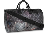 Louis Vuitton Keepall Bandouliere Monogram Galaxy 50 Black Multicolor