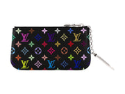 Louis Vuitton x Takashi Murakami Key Pouch Black Multicolored