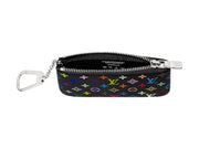 Louis Vuitton x Takashi Murakami Key Pouch Black Multicolored