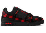 Louis Vuitton Lv Trainer Black Red Felt