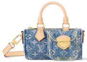 Louis Vuitton Nano Speedy Monogram Denim Blue