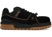 Louis Vuitton Trainer Maxi Black Brown Suede