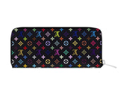 Louis Vuitton x Takashi Murakami Clemence Wallet Black Multicolored