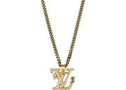 Louis Vuitton x Nigo Squared Necklace Gold