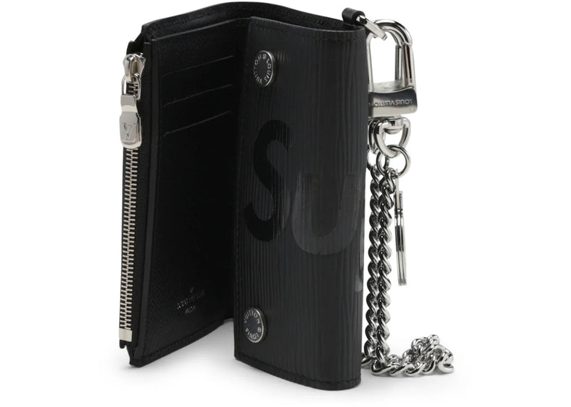Louis Vuitton x Supreme Chain Wallet Epi Black