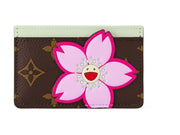 Louis Vuitton x Takashi Murakami Card Holder Sakura Brown