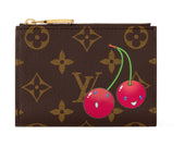 Louis Vuitton x Takashi Murakami Cherry Lisa Wallet Brown Monogram