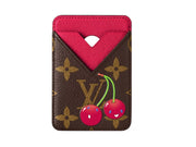 Louis Vuitton x Takashi Murakami Cherry Porte-Cartes Magnet Brown Monogram
