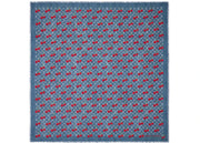 Louis Vuitton x Takashi Murakami Denim Cherry Shawl Blue Denim