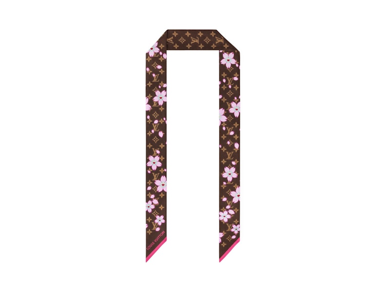 Louis Vuitton x Takashi Murakami Monogram Cherry Blossom Bandeau BB Sakura Brown