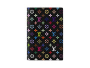 Louis Vuitton x Takashi Murakami Passport Cover Black Multicolored