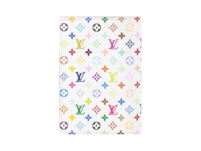 Louis Vuitton x Takashi Murakami Passport Cover White Multicolored