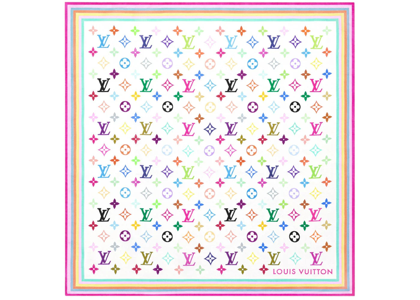 Louis Vuitton x Takashi Murakami Square 55 White Multicolored