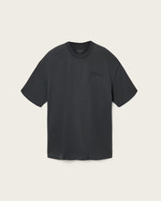 ALL SAINTS Odyssey Oversized Short Sleeve Crew Washed Black T-Shirt