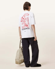 Break Up Oversized Crew Neck T-Shirt (Optic White)
