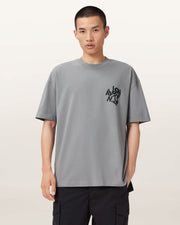 Orlando Logo Print Oversized T-Shirt (March Grey)