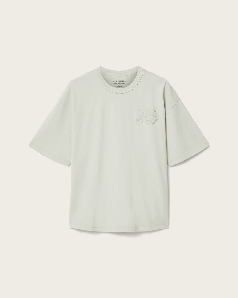 ALL SAINTS Insignia Short Sleeve Cotton Sea Green T-Shirt
