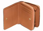 Mcm x Bape Shark Zip Wallet Visetos Mini Cognac