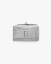 Marc Jacobs Marc Jacobs The Metallic Utility Snapshot Top Zip Multi Wallet Silver Silver