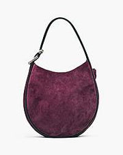 Marc Jacobs Marc Jacobs The Suede Large Dual Hobo Dark Plum Dark Plum