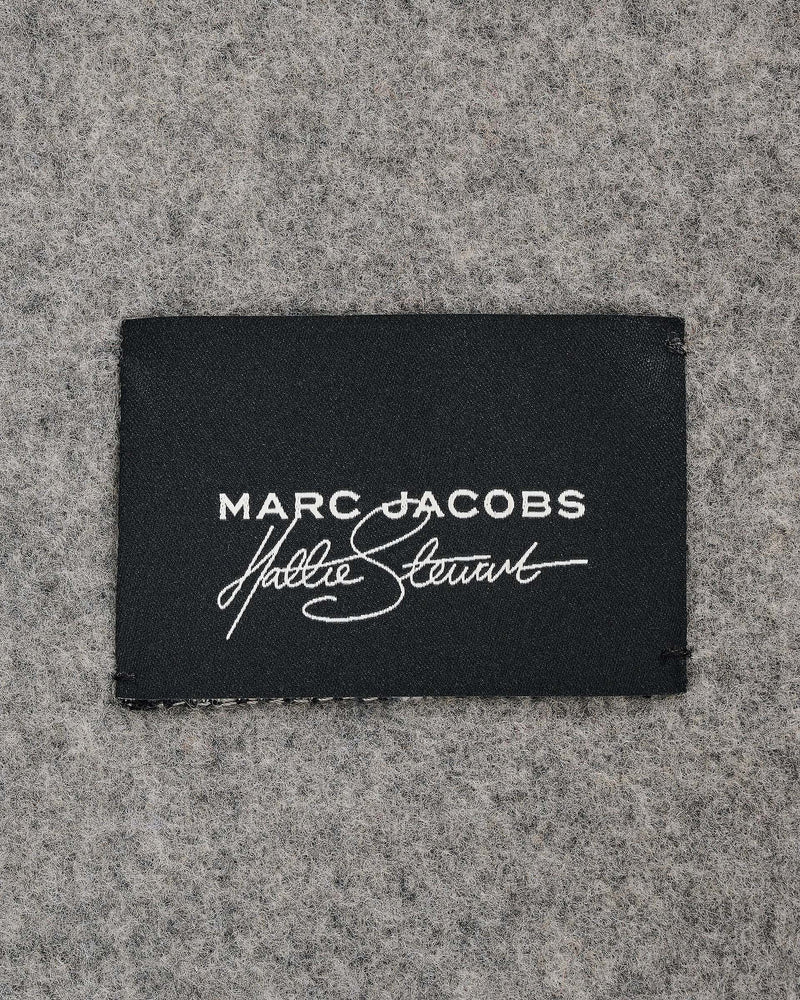 Marc Jacobs Marc Jacobs Hattie Stewart x Marc Jacobs Daisy Wool Scarf Grey Multi Grey Multi