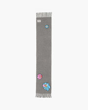 Marc Jacobs Marc Jacobs Hattie Stewart x Marc Jacobs Daisy Wool Scarf Grey Multi Grey Multi