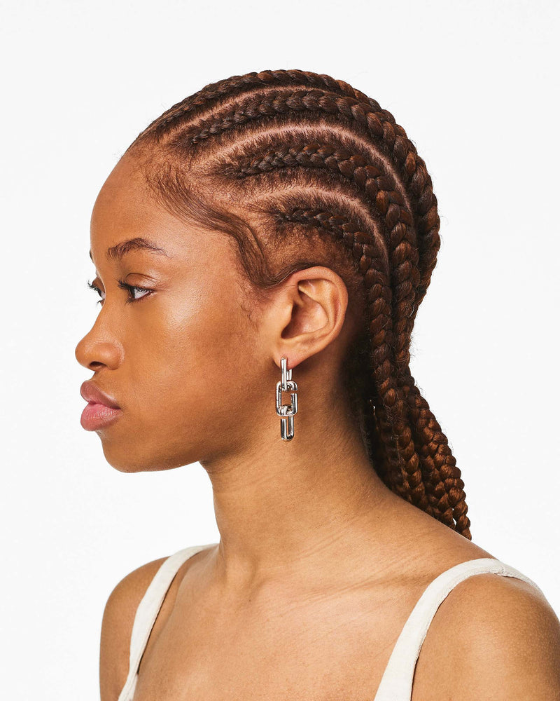 Marc Jacobs Marc Jacobs The J Marc Chain Link Earrings Silver Silver