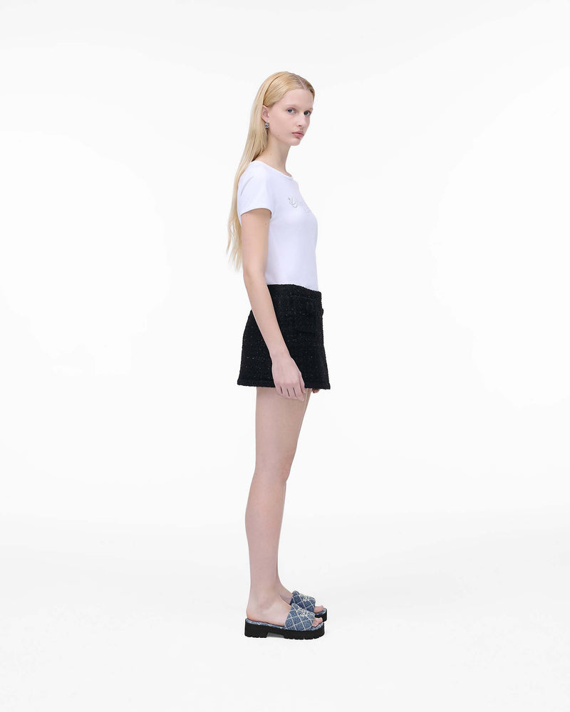 Marc Jacobs Marc Jacobs The Quilted Denim Lug Sole Slide Light Wash Indigo Light Wash Indigo