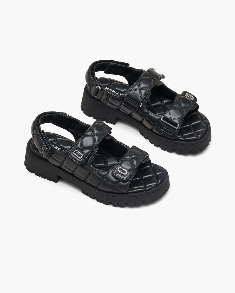 Marc Jacobs Marc Jacobs The Quilted Sunny Sandal Black Black