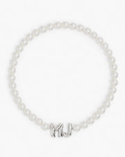 Marc Jacobs Marc Jacobs The Marc Jacobs Balloon Pearl Necklace White/Silver White/silver