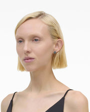 Marc Jacobs Marc Jacobs The Button Stud Earrings Silver/Black Silver/black