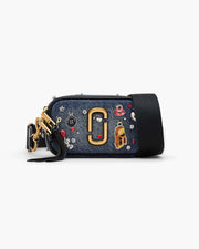 Marc Jacobs Marc Jacobs The Trinket Charm Denim Snapshot Medium Wash Multi Medium Wash Multi