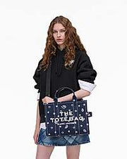 Marc Jacobs Marc Jacobs The Bandana Canvas Medium Tote Bag Navy Multi Navy Multi