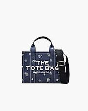 Marc Jacobs Marc Jacobs The Bandana Canvas Small Tote Bag Navy Multi Navy Multi