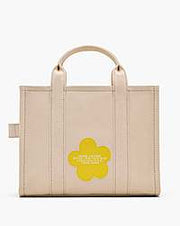 Marc Jacobs Marc Jacobs The Daisy Script Canvas Medium Tote Bag Cloud White Multi Cloud White Multi