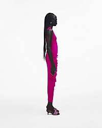 Marc Jacobs Marc Jacobs The Rhinestone J Marc Heeled Sandal Black/Petal Pink Black/petal Pink