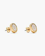 Marc Jacobs Marc Jacobs The Button Mother Of Pearl Stud Earrings Gold/Mop Gold/mop
