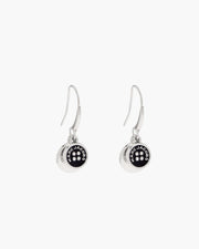 Marc Jacobs Marc Jacobs The Button Drop Earrings Silver/Black Silver/black