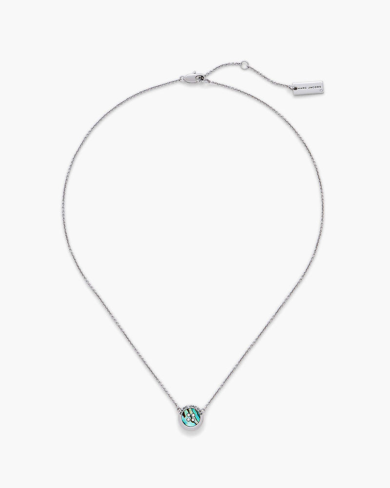 Marc Jacobs Marc Jacobs The Button Abalone Necklace Silver/Abalone Silver/abalone
