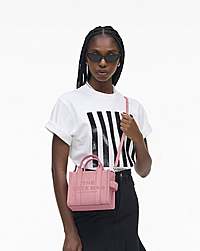 Marc Jacobs Marc Jacobs The Leather Crossbody Tote Bag Ribbon Pink Ribbon Pink