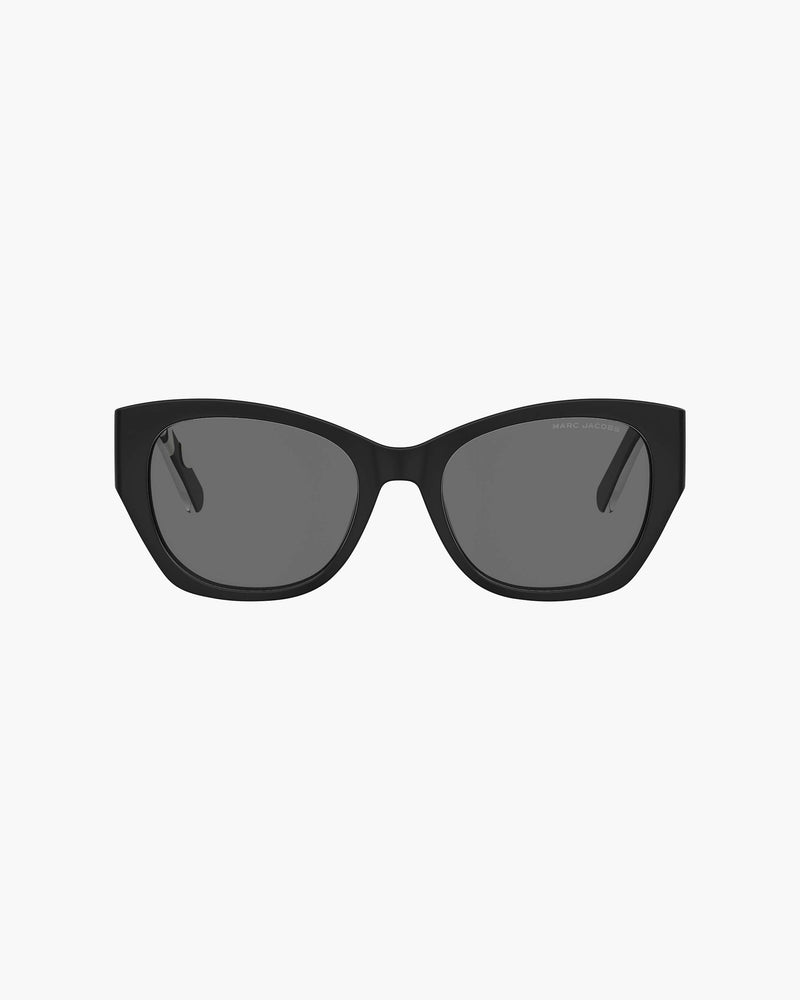 Marc Jacobs The Bold Logo Cat Eye Sunglasses Black/white