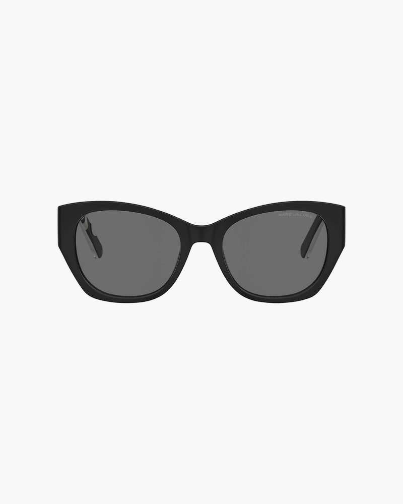 Marc Jacobs The Bold Logo Cat Eye Sunglasses Black/white