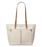 Michael Kors White Jet Set Medium Tote White