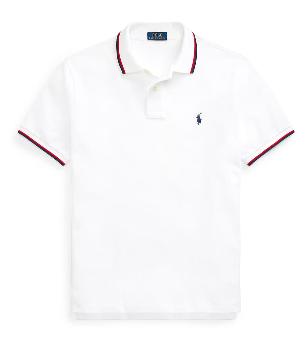 Polo Ralph Lauren  Men White Solid Polo T-shirt