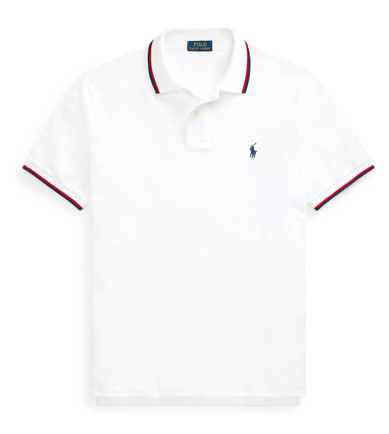 Polo Ralph Lauren  Men White Solid Polo T-shirt