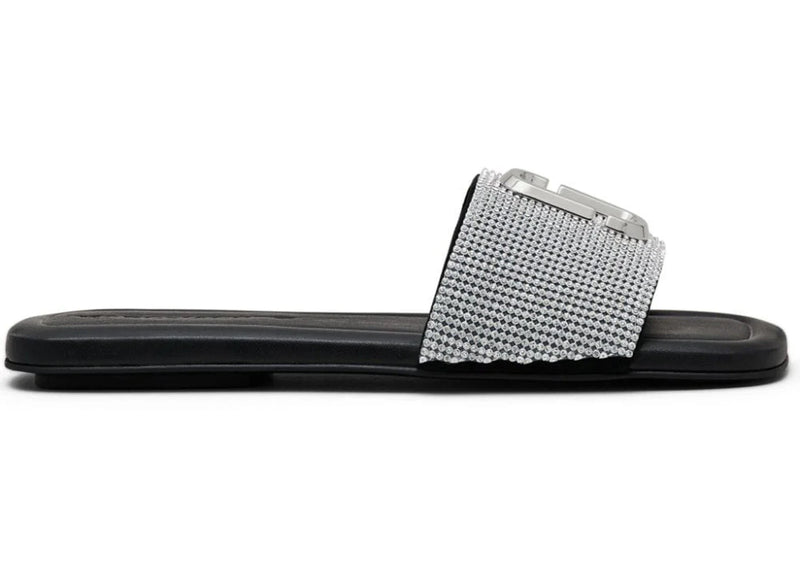 Marc Jacobs Leather Sandal Black Crystal (Women's)