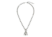 Marc Jacobs x Futura Pointman Necklace Silver-Plated Brass